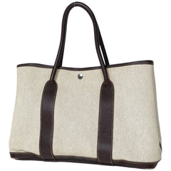 エルメス ガーデンパーティPM トートバッグ トワルアッシュ □J レディース ブランドバッグ・小物 【中古】brbag