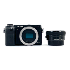ソニー NEX-6 パワーズームレンズキット NEX-6L ブラック デジタル ミラーレス 一眼カメラ カメラ 【中古】cambb