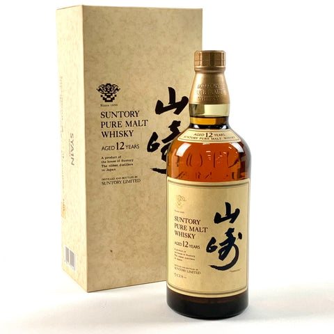 サントリー 山崎 12年 ピュアモルト 華 750ml 国産ウイスキー 酒 【古