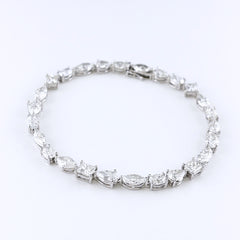 ダイヤモンド ブレスレット Pt900 ダイヤモンド レディース ノンブランドジュエリー 【中古】nbjwl