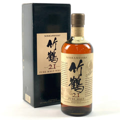 ニッカ 竹鶴 21年 ピュアモルト 旧ボトル 700ml 国産ウイスキー 酒 【古酒】liqbb【東京都内限定お届け】