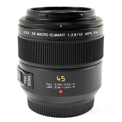 パナソニック LEICA DG MACRO-ELMARIT 45mm F2.8 ASPH. MEGA O.I.S. H-ES045 一眼カメラ用レンズ（オートフォーカス） カメラ 【中古】cambb
