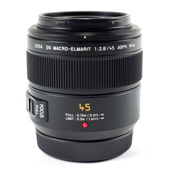 パナソニック LEICA DG MACRO-ELMARIT 45mm F2.8 ASPH. MEGA O.I.S. H-ES045 一眼カメラ用レンズ（オートフォーカス） カメラ 【中古】cambb