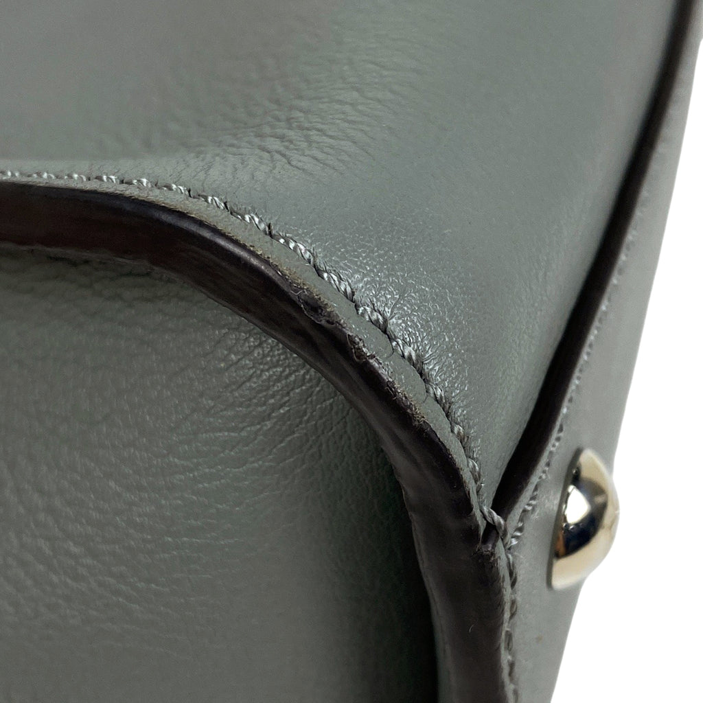 フェンディ ピーカブー 2WAY ショルダーバッグ ハンドバッグ レザー グレー 8BN290 レディース 【中古】brbag