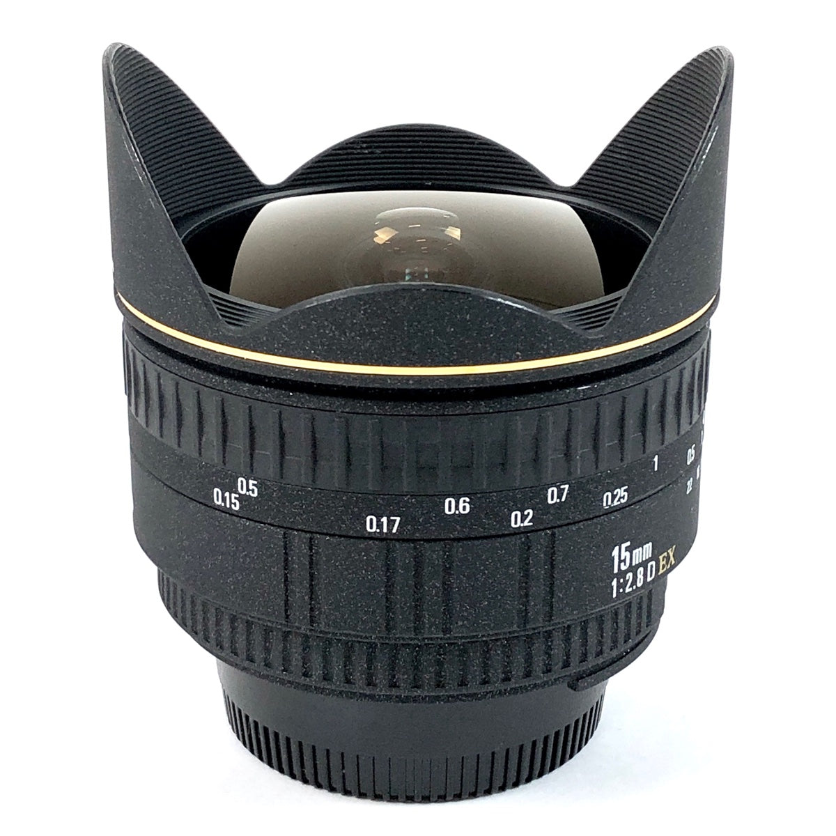 シグマ SIGMA 15mm F2.8 EX D FISHEYE 魚眼 (ニコン F用) 一眼カメラ用レンズ（オートフォーカス） 【中古】