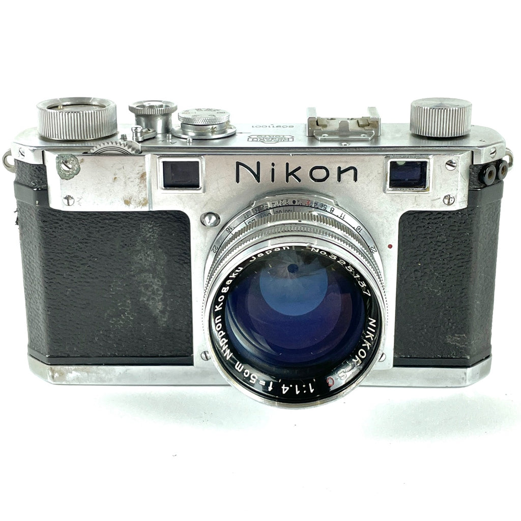 ニコン Nikon S 8桁 + NIKKOR-S.C 5cm F1.4 ［ジャンク品］ フィルム レンジファインダーカメラ 【中古】