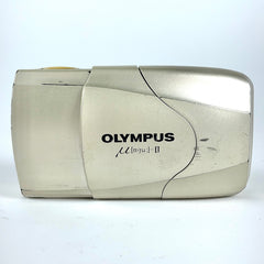 オリンパス OLYMPUS μ [mju:] II ミュー 2 シルバー ［ジャンク品］ フィルム コンパクトカメラ 【中古】