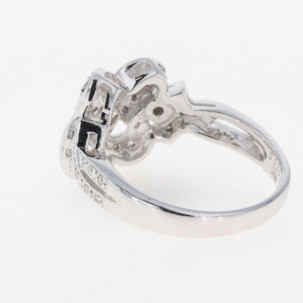 メレダイヤ デザインリング 指輪 リング 13号 750 ダイヤモンド レディース 【中古】 
 ラッピング可 - バイセルブランシェ