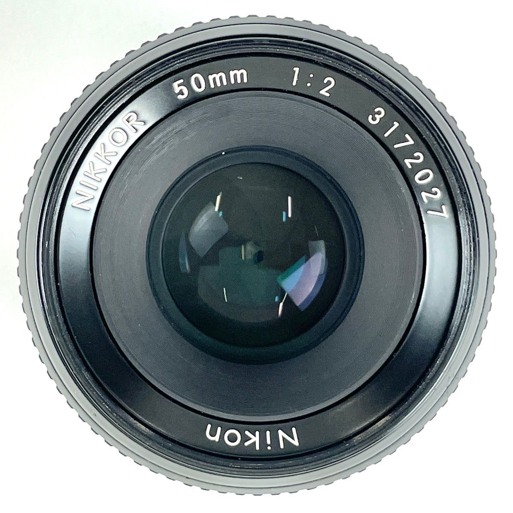 ニコン Nikon F アイレベル シルバー + NIKKOR 50mm F2 非Ai フィルム マニュアルフォーカス 一眼レフカメラ 【中古】