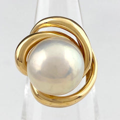 タサキ パール デザインリング YG イエローゴールド 指輪 真珠 リング 11号 K18 パール レディース 【中古】 
 ラッピング可
