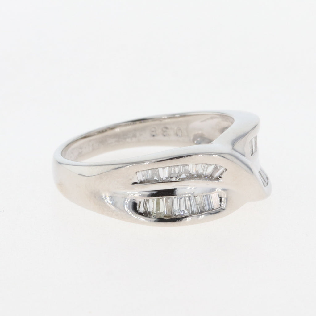 メレダイヤ デザインリング プラチナ 指輪 リング 11号 Pt850 ダイヤモンド レディース 【中古】 
 ラッピング可