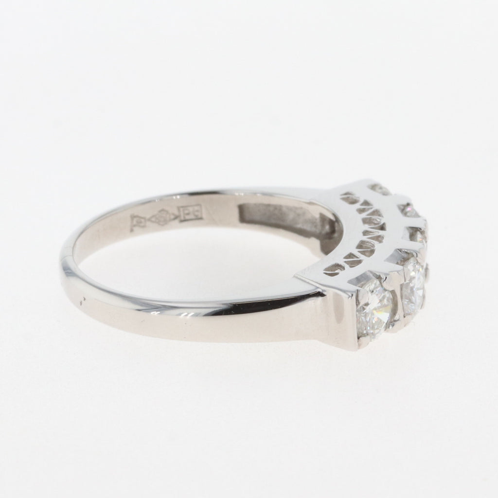 メレダイヤ デザインリング プラチナ 指輪 リング 10号 Pt850 ダイヤモンド レディース 【中古】 
 ラッピング可