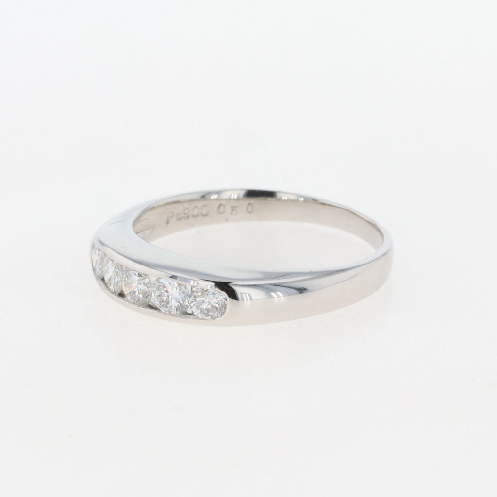 バイセル公式】メレダイヤ デザインリング プラチナ 指輪 リング 15号