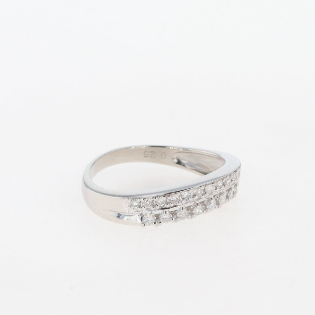 メレダイヤ デザインリング プラチナ 指輪 リング 9号 Pt900 ダイヤモンド レディース 【中古】 
 ラッピング可