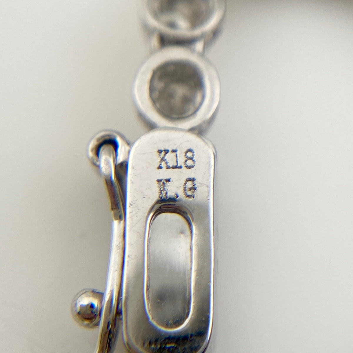 K18 WG ダイヤモンド ネックレス チューリップ