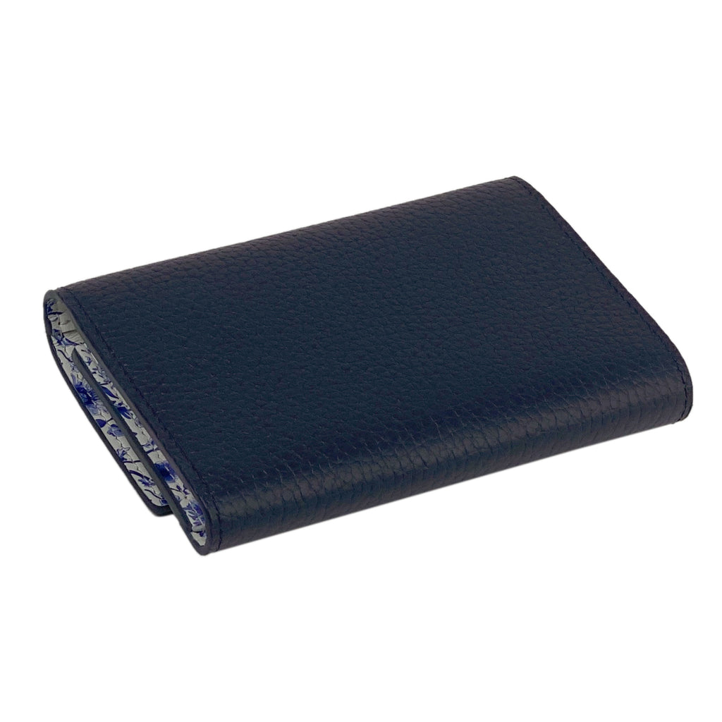 カードケースルイヴィトン　青エピ　財布　メンズ　レディース　コンパクト　三つ折り畳み財布