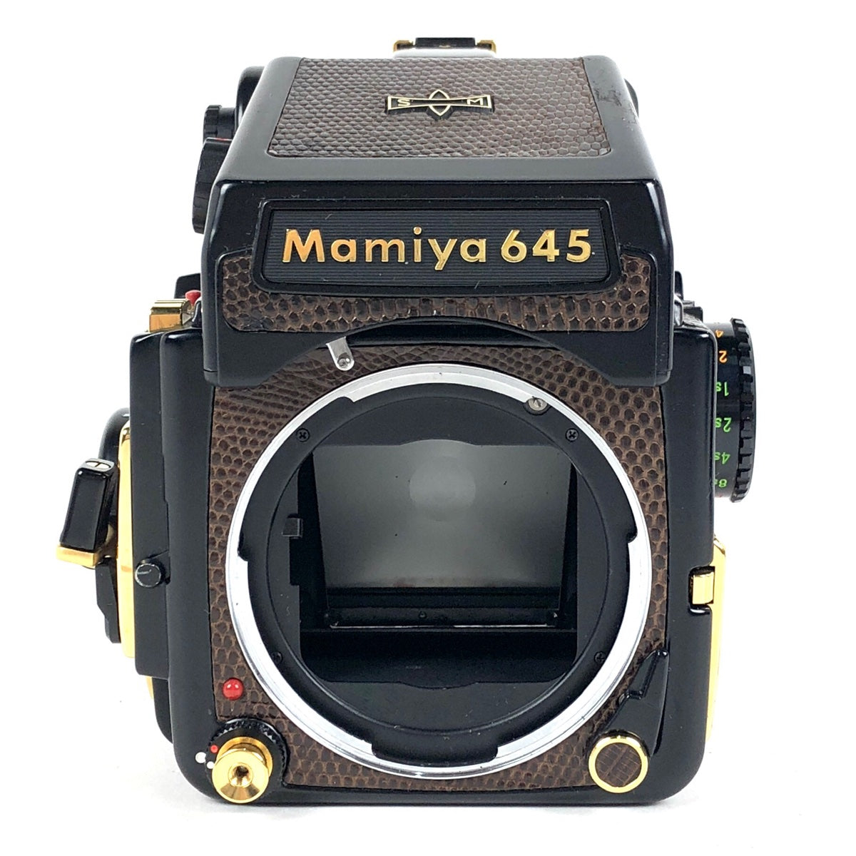 マミヤ Mamiya M645 1000S 限定 ゴールド リザード ボディ 中判カメラ 【中古】