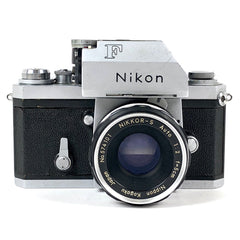 ニコン Nikon F フォトミック シルバー + NIKKOR-S 5cm F2 非Ai 赤ドット付 ［ジャンク品］ フィルム マニュアルフォーカス 一眼レフカメラ 【中古】
