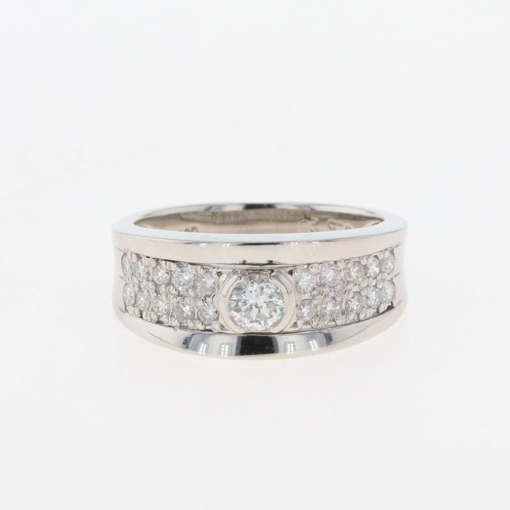 メレダイヤ デザインリング プラチナ指輪 リング 9.5号 Pt900 