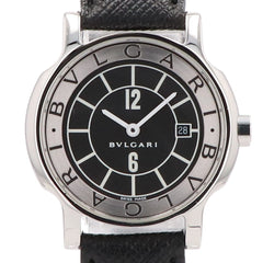 ブルガリ ソロテンポ ST29S 腕時計 SS レザー クォーツ ブラック レディース 【中古】 
 ラッピング可