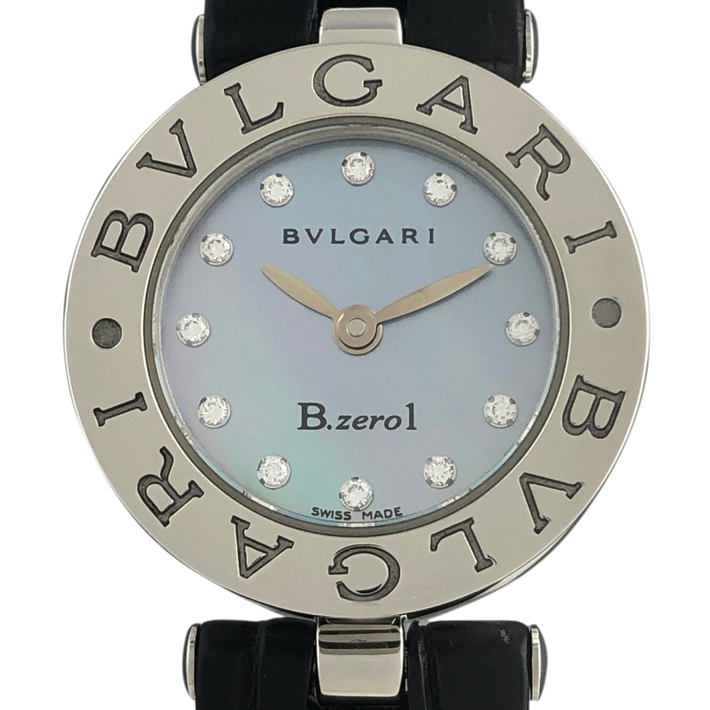 ブルガリ BVLGARI ビーゼロワン 【超美品】12pダイヤレディース腕時計 ...