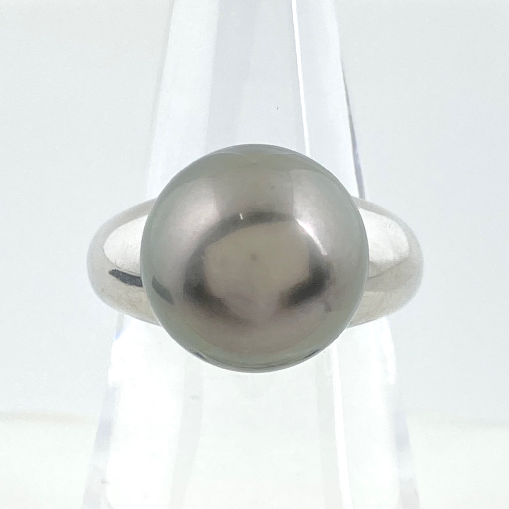 パール デザインリング プラチナ 指輪 真珠 リング 14.5号 Pt900 パール レディース 【中古】 
 ラッピング可