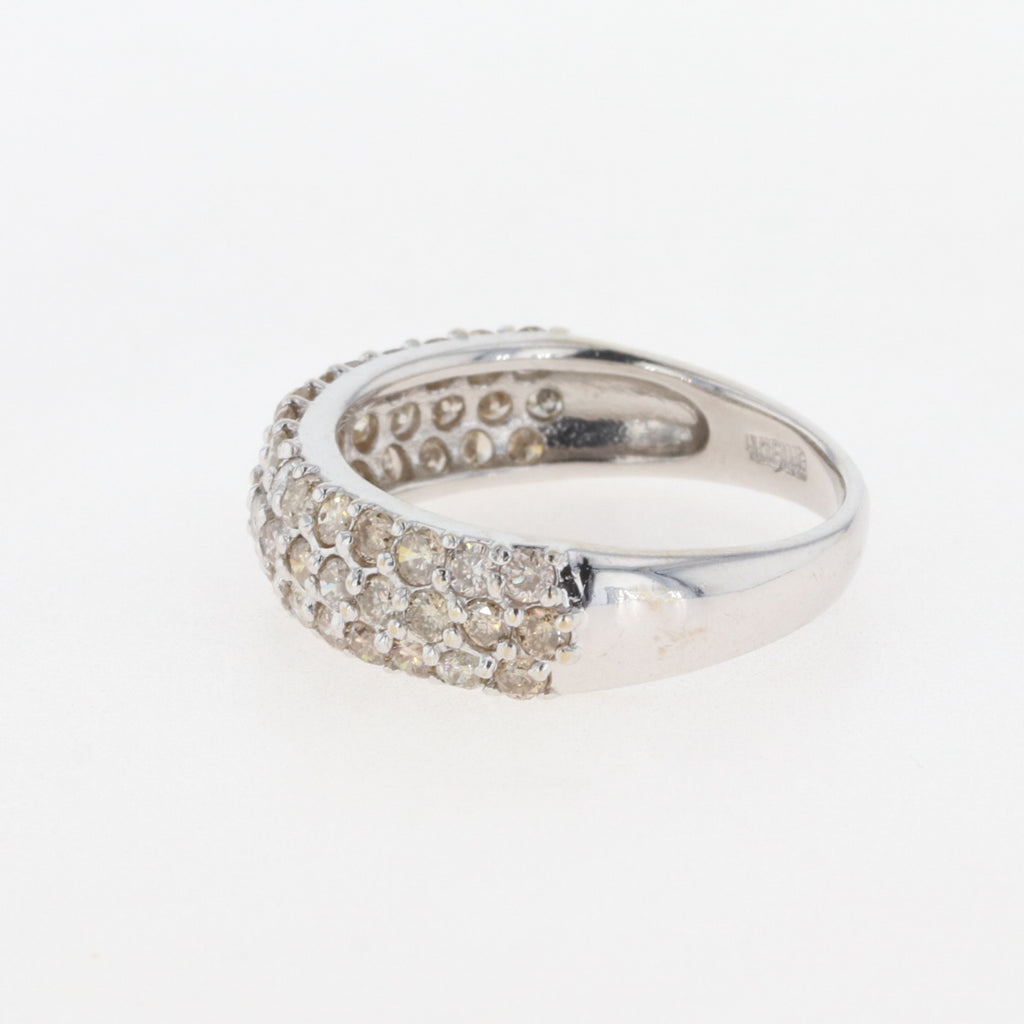 バイセル公式】メレダイヤ デザインリング プラチナ 指輪 リング 9号