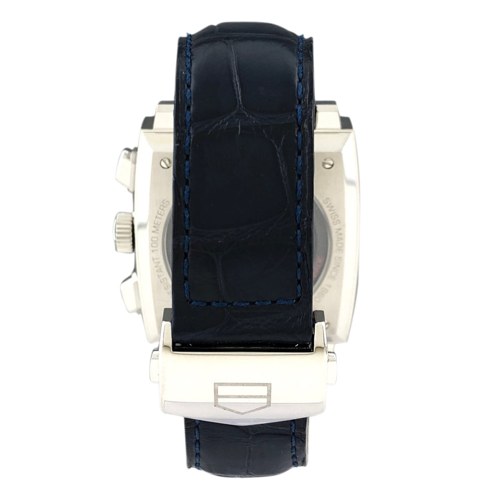 タグホイヤー モナコ キャリバー ホイヤー02 CBL2111 腕時計 SS レザー 自動巻き ブルー メンズ 【中古】 
 ラッピング可