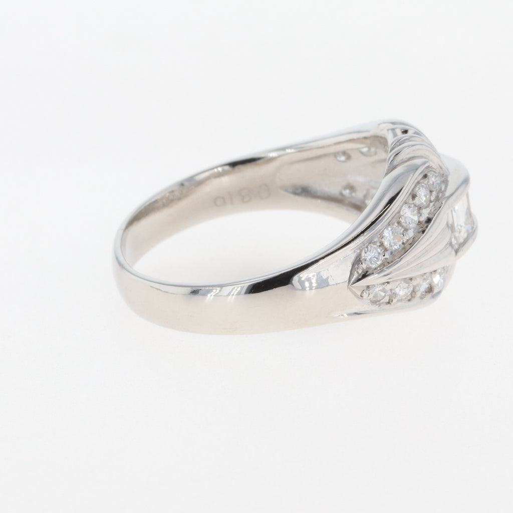 メレダイヤ デザインリング プラチナ 指輪 リング 15.5号 Pt900 ダイヤモンド レディース 【中古】 
 ラッピング可