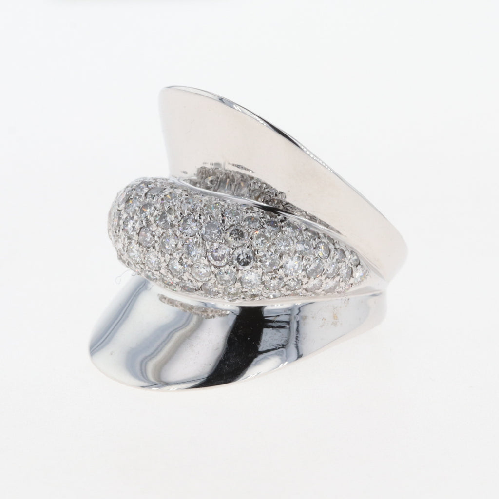 メレダイヤ デザインリング 指輪 リング 11.5号 K18 ダイヤモンド レディース 【中古】 
 ラッピング可
