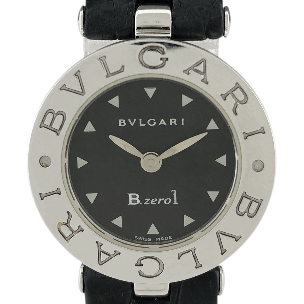 ブルガリ ビーゼロワン 腕時計 クオーツ ブラック 黒ステンレススチールSS