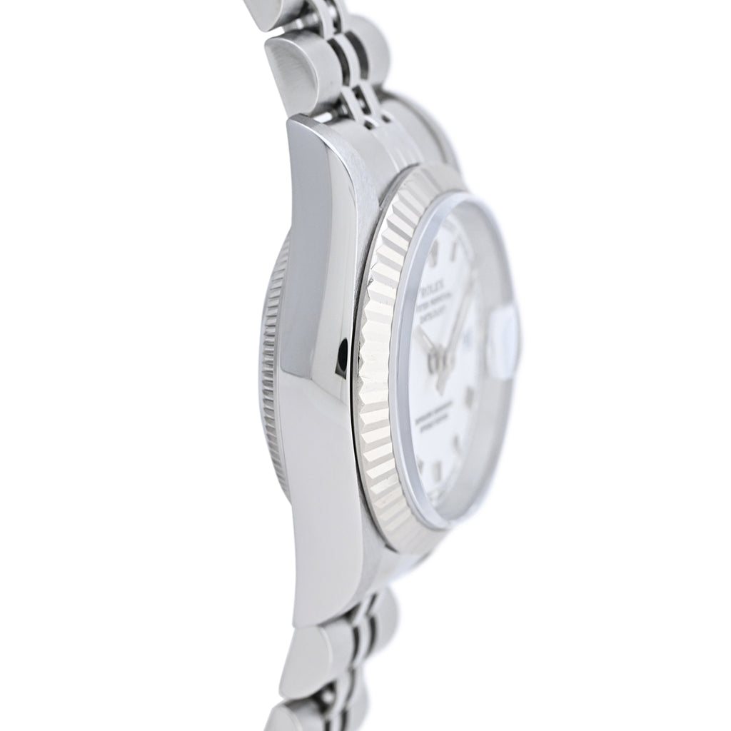 ロレックス デイトジャスト ローマン 69174 腕時計 SS WG 自動巻き ホワイト レディース 【中古】 
 ラッピング可