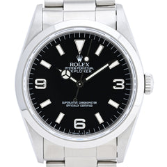 ロレックス エクスプローラー1 14270 腕時計 SS 自動巻き ブラック メンズ 【中古】 
 ラッピング可