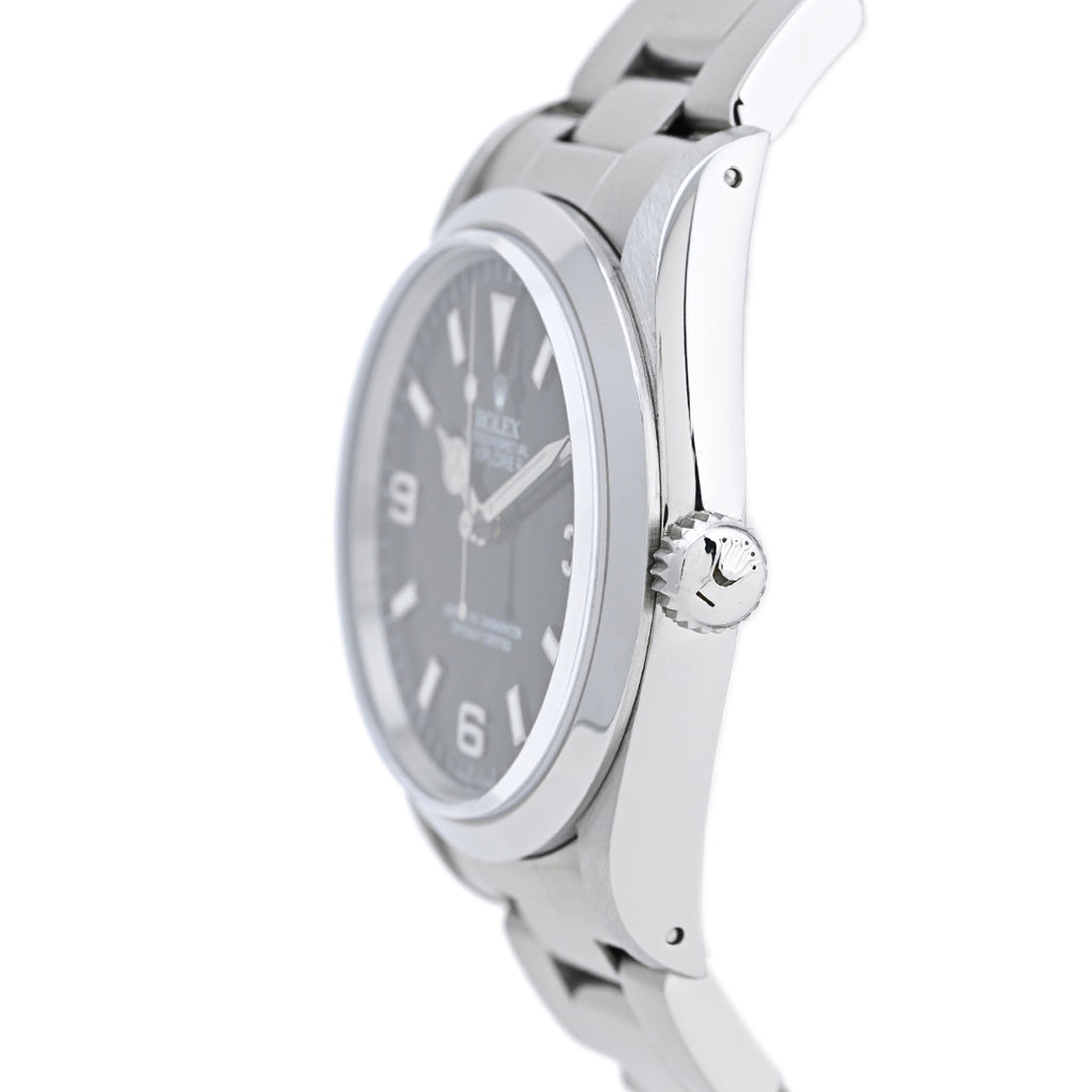 ロレックス エクスプローラー1 14270 腕時計 SS 自動巻き ブラック メンズ 【中古】 
 ラッピング可