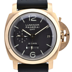 オフィチーネパネライ ルミノール 1950 8デイズ GMT PAM00289 腕時計 PG ラバー 自動巻き ブラウン メンズ 【中古】 
 ラッピング可