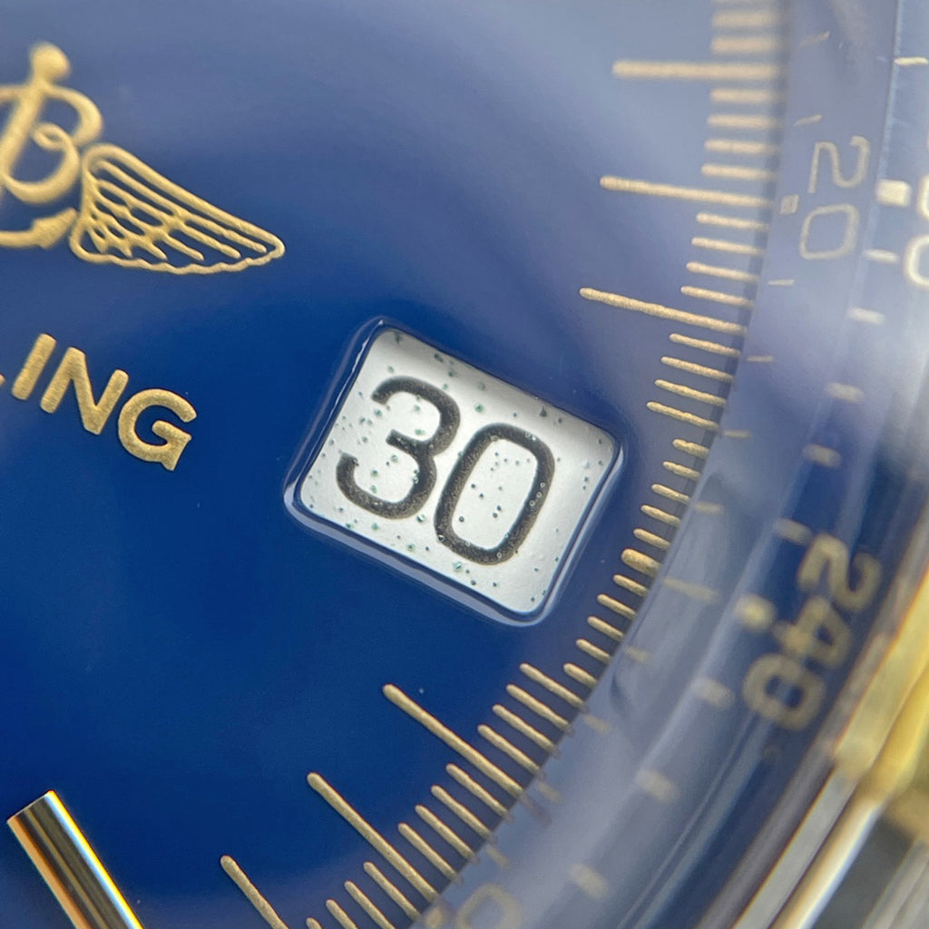 ブライトリング クロノマット クロノグラフ B13048 腕時計 SS YG 自動巻き ブルー メンズ 【中古】 
 ラッピング可
