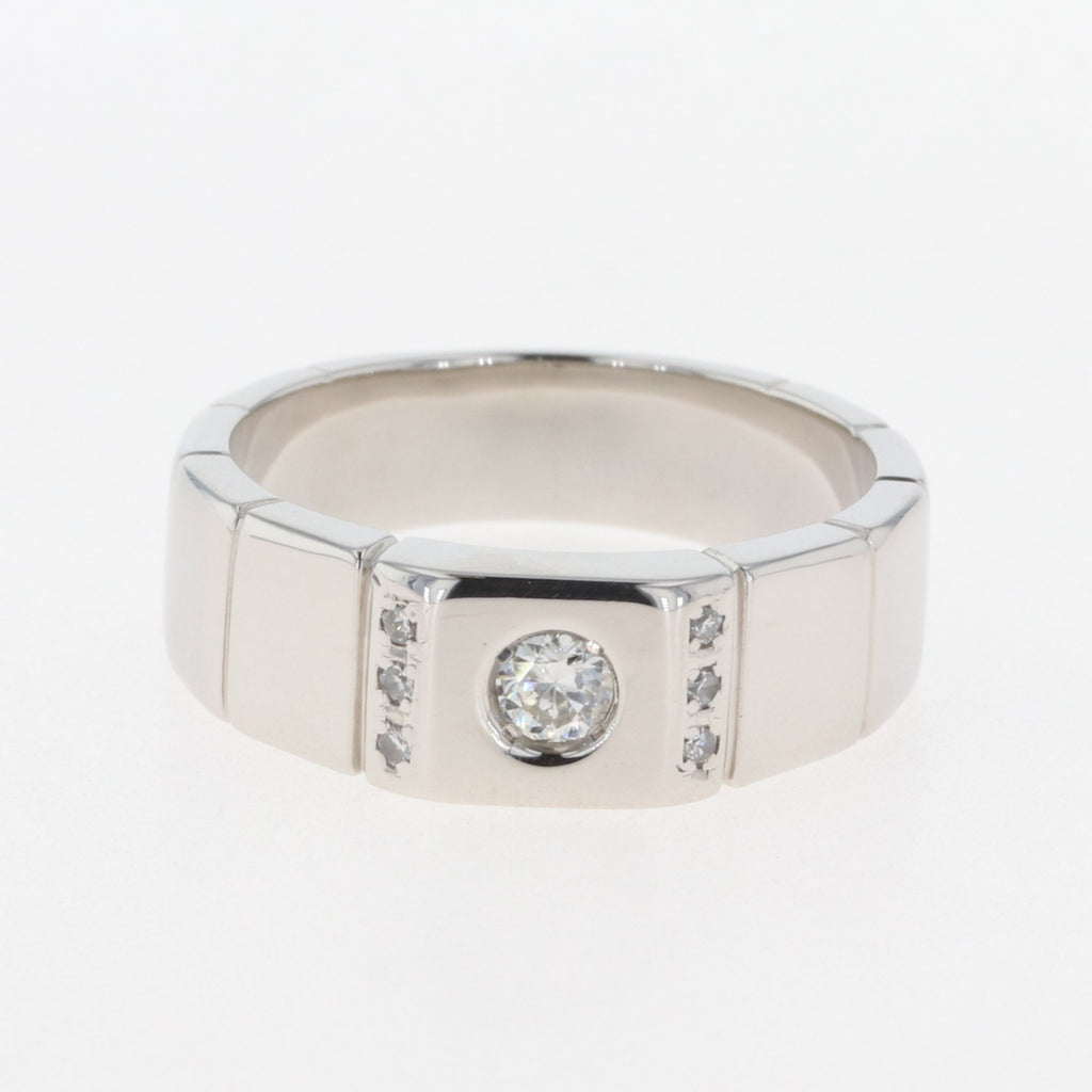 メレダイヤ デザイン リング プラチナ 指輪 リング 14号 Pt900 ダイヤモンド レディース 【中古】, ラッピング可