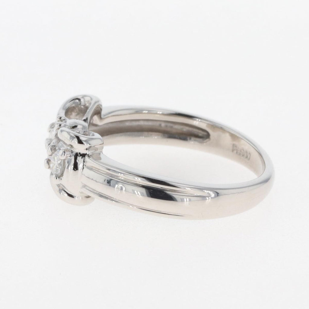 材質プラチナリボンモチーフ プラチナリング 10号　結婚指輪