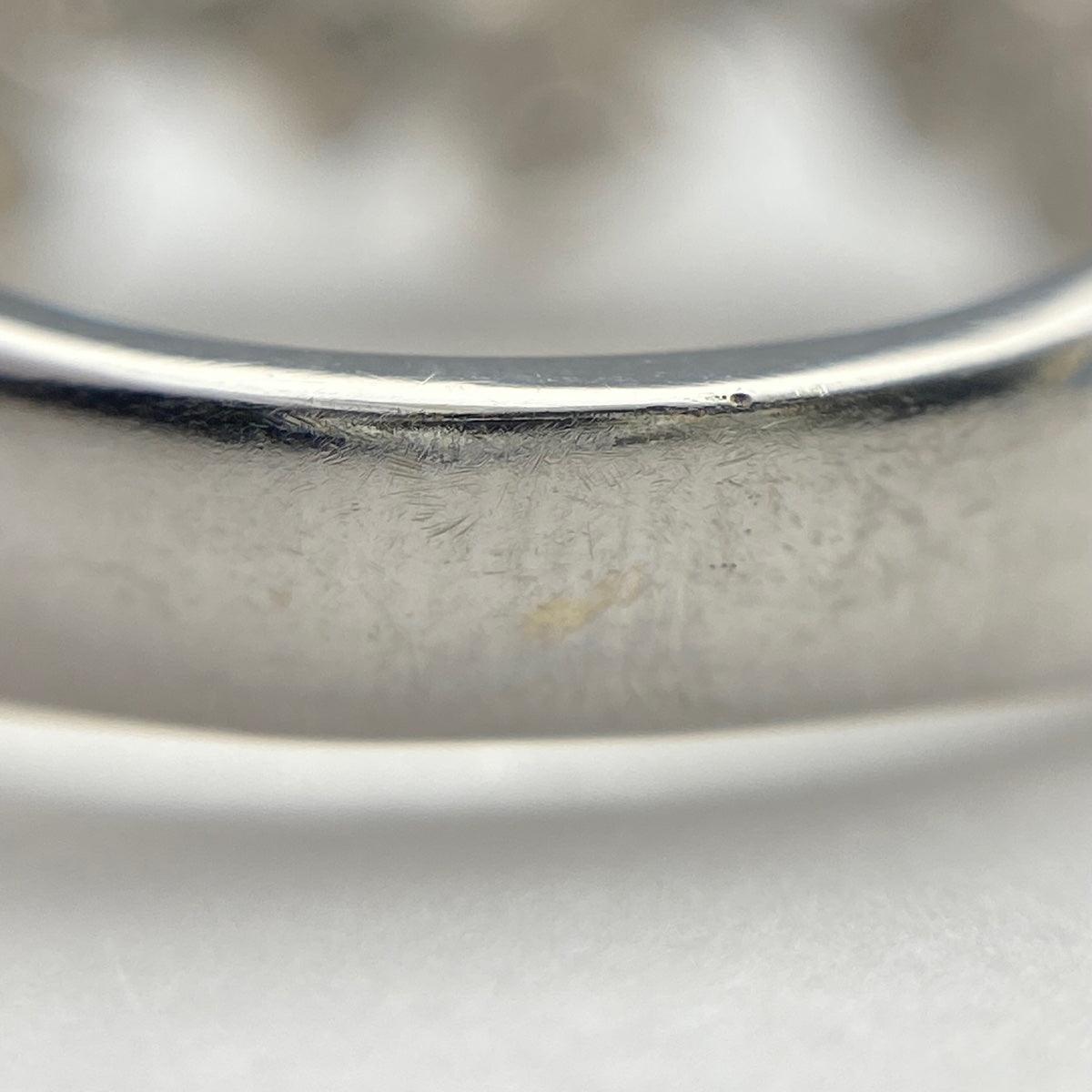 ラッピング可】 メレダイヤ デザインリング 指輪 リング 7.5号 750 ダイヤモンド レディース-