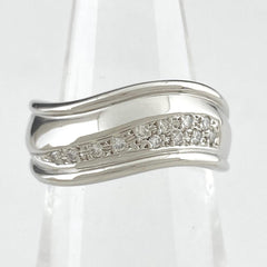 メレダイヤ デザイン リング プラチナ 指輪 リング 11.5号 Pt900 ダイヤモンド レディース 【中古】 
 ラッピング可