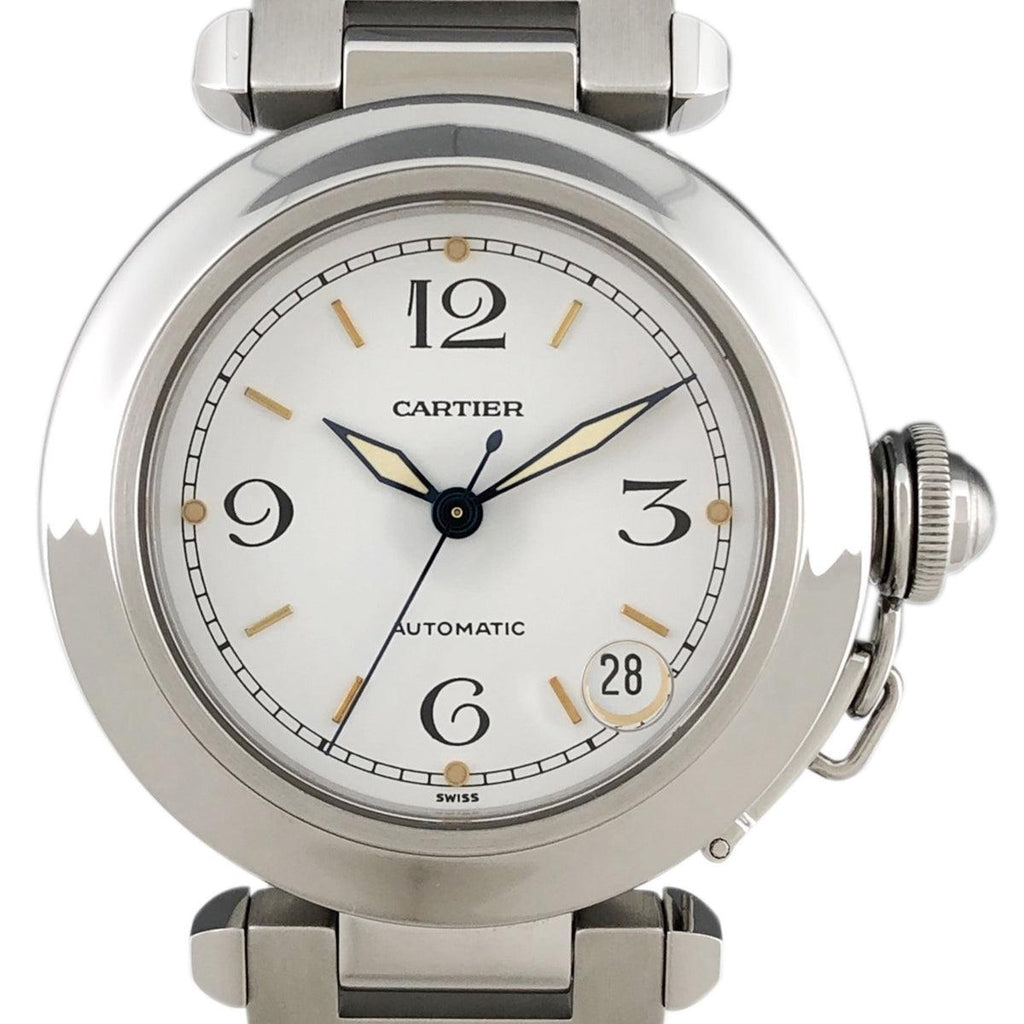 カルティエ パシャＣ W31015M7 腕時計 SS 自動巻き ホワイト ユニセックス 【中古】 
 ラッピング可 - バイセルブランシェ