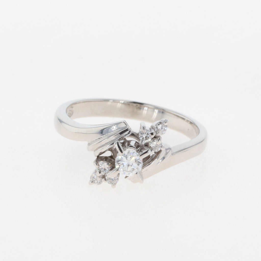 バイセル公式】メレダイヤ デザインリング プラチナ 指輪 リング 10号 