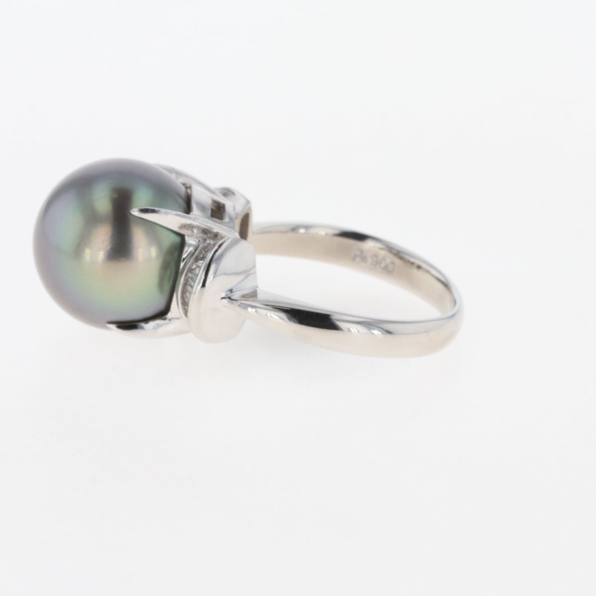 バイセル公式】パール デザインリング プラチナ 指輪 メレダイヤ 真珠 
