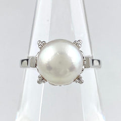 タサキ パール デザインリング プラチナ 指輪 真珠 リング 8号 Pt900 パール レディース 【中古】 
 ラッピング可