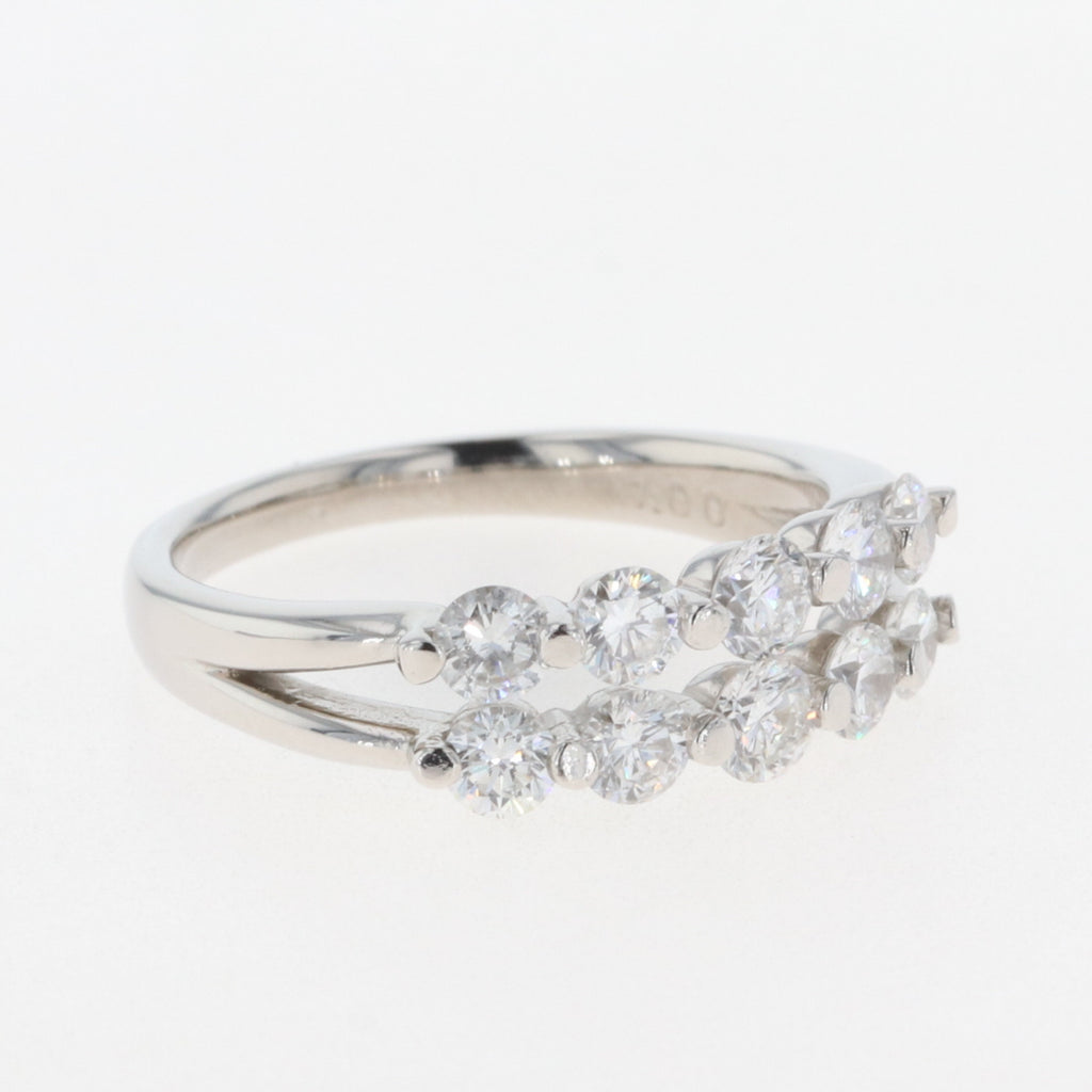 メレダイヤ デザインリング プラチナ 指輪 リング 11号 Pt900 ダイヤモンド レディース 【中古】 , ラッピング可