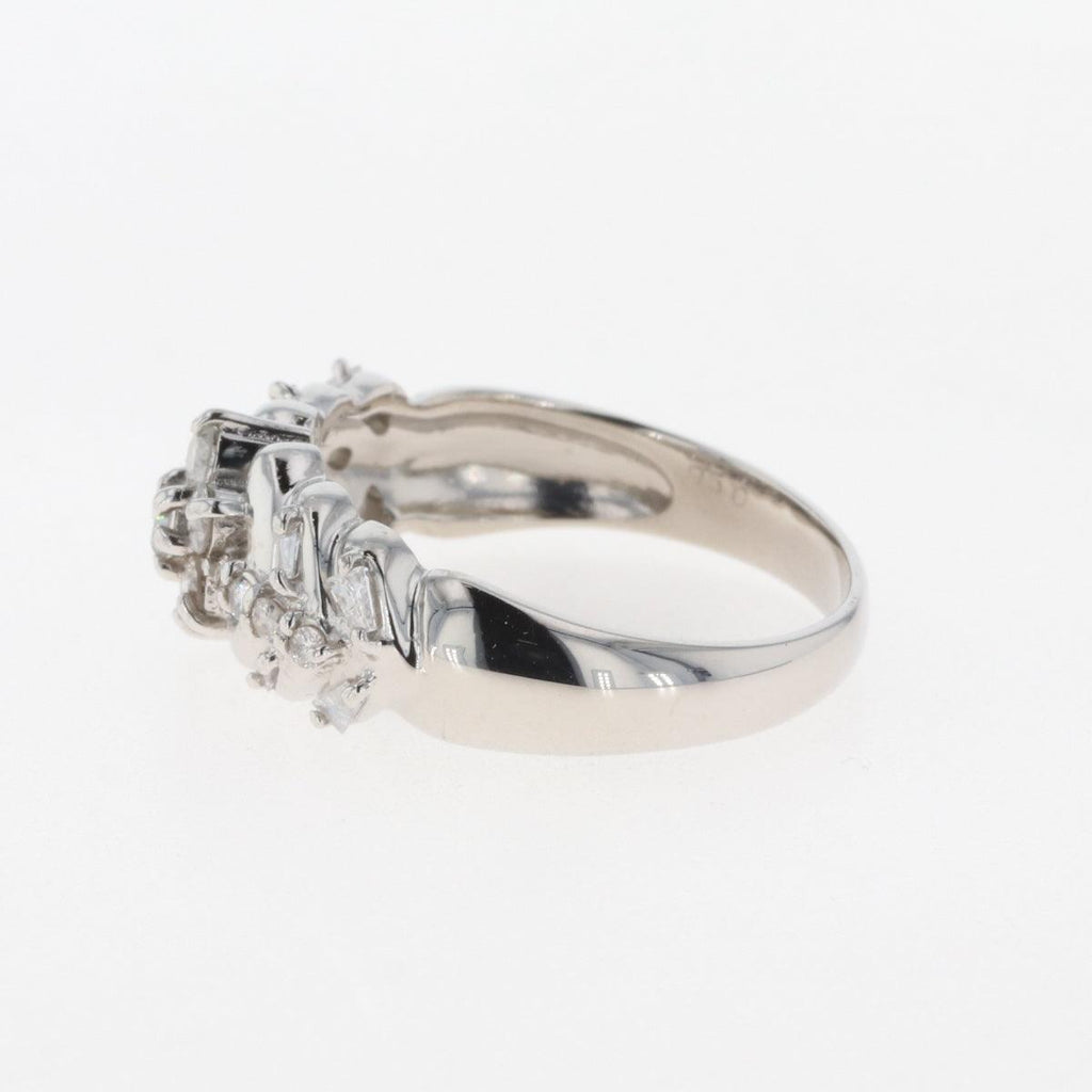 バイセル公式】メレダイヤ デザインリング プラチナ 指輪 リング 11号