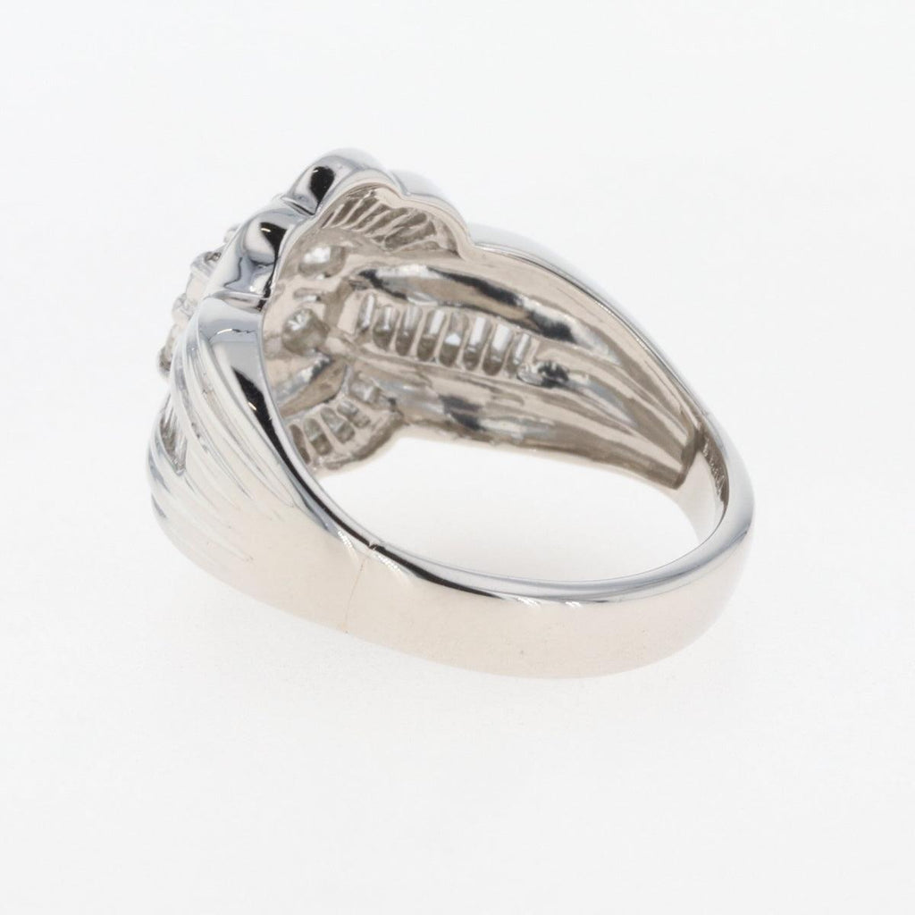 バイセル公式】メレダイヤ デザインリング プラチナ 指輪 リング 13.5 