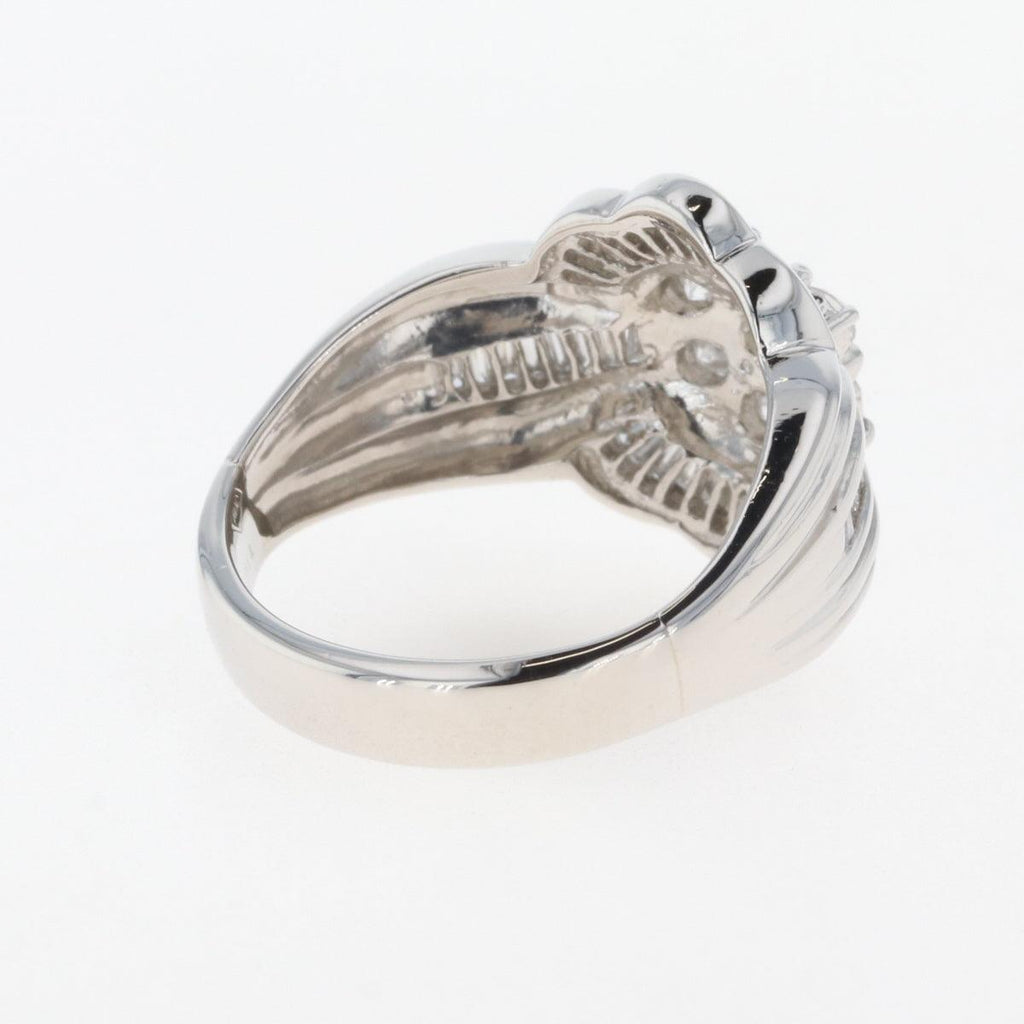 メレダイヤ デザインリング プラチナ 指輪 リング 13.5号 Pt900 ダイヤモンド レディース 【中古】 
 ラッピング可 - バイセルブランシェ