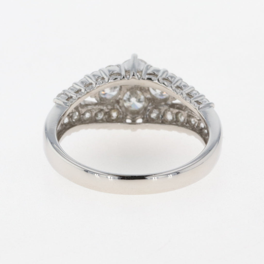 メレダイヤ デザインリング プラチナ 指輪 リング 11号 Pt900 ダイヤモンド レディース 【中古】 
 ラッピング可