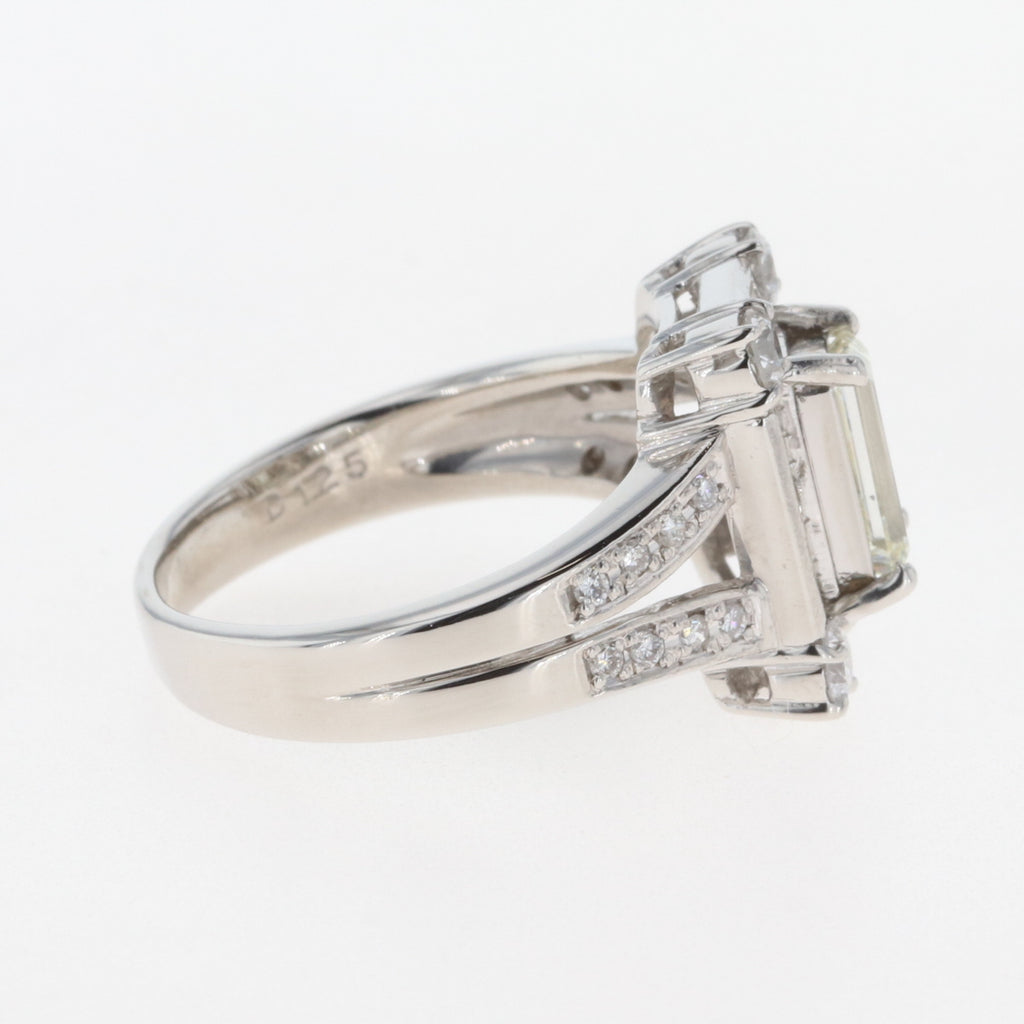 035ctメレダイヤダイヤモンド デザインリング 12.5号 Pt900 - リング(指輪)
